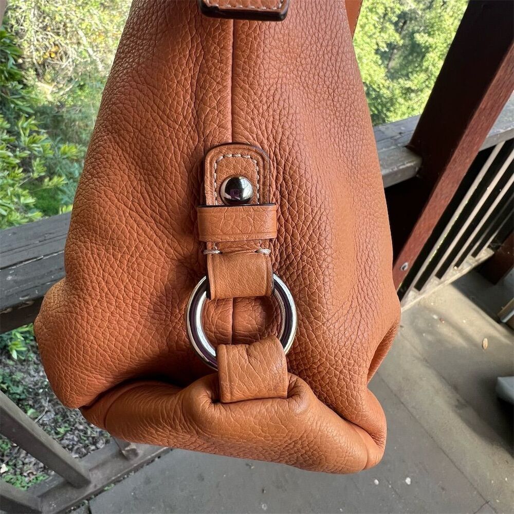 VINTAGE COACH Leather Crossbody Shoulder Bag Zip Top Purse AUTHENTIC - Picture 10 of 13